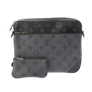 Louis Vuitton Monogram Eclipse Black Trio Messenger Bag Black Reverse